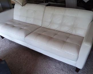 Large leather sofa