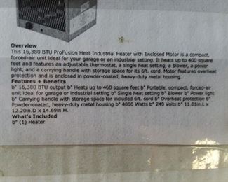 Two new in box electric heaters 