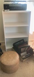 White 3 shelf wood bookcase