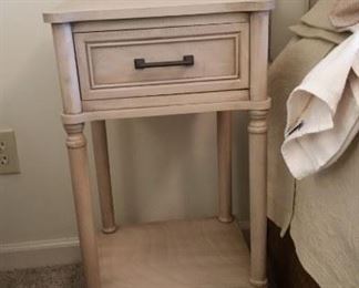 Smaller nightstand (there are 2) & matching accent table (see photo with TV)