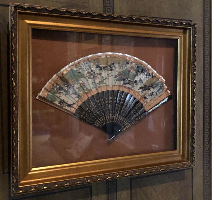 Framed Japanese Fan