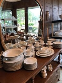 China Service for 12 with Serving Dishes