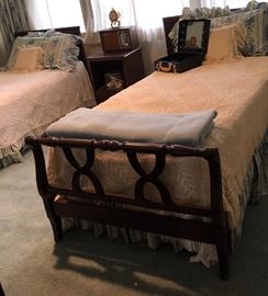 Mid Century Twin Beds (Original Mattresses Available if You Want Them)