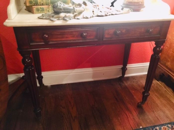 English Marble Top Washstand