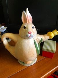bunny pilates teapot