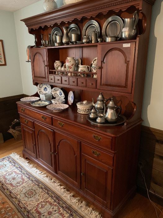 Cherry open-top hutch by Pennsylvania House