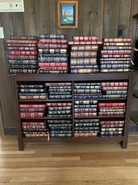 80+ Leather bound collector's edition books "The Hundred Greatest Books Ever Written" by Easton Press