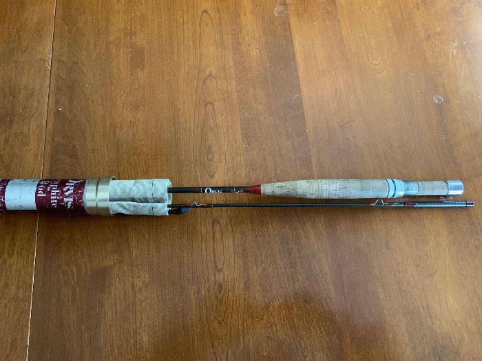 Orvis 8’ graphite trout rod 2 1/4 ounce (6) with aluminum case