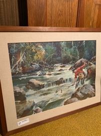 Print Trout Fishing by Sessions