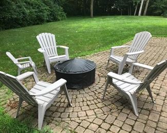 Adirondack Chairs and Fire Pit