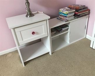 Bedside Table & Bookshelf