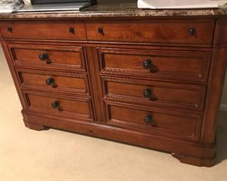 8 Drawer Dresser with Granite Top