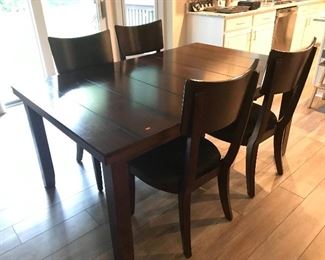 Dining table and 4 chairs