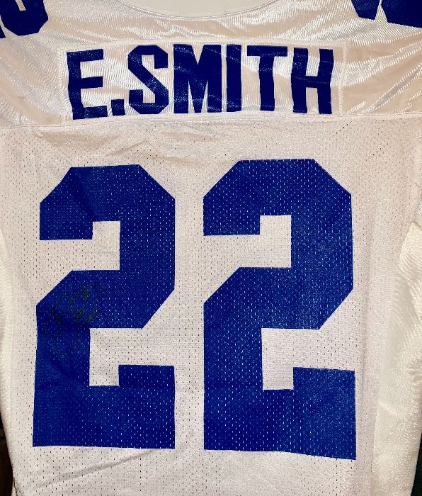 SIGNED EMMITT SMITH JERSEY
With Certificate of Authenticity 
$500.
Reduced to $450 SATURDAY!