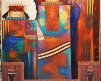 Poteet Victory "Songs of the Kiva" original on canvas