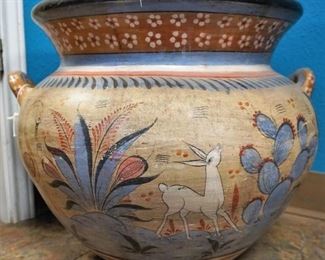 Large Mexican pottery planter