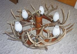 Deer antler chandelier
