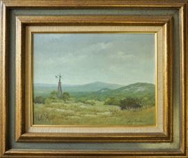 Joe G. Russell Texas landscape painting
