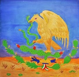 "Mexican Eagle in the Desert" by Carlos Cedillo