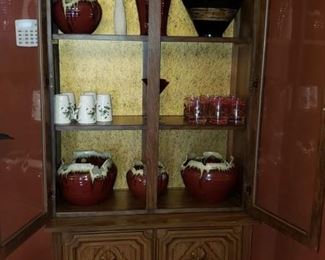 Pottery and China cabinet 