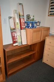 BOOKCASE, CABINET, HOUSEHOLD