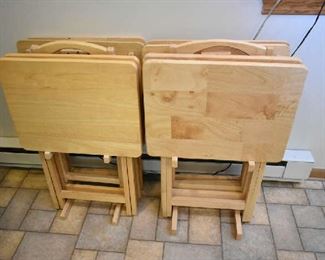 2 SETS OF TV TRAYS