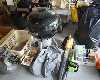 BBQ GRILL, BLOWER, TRIMMER
