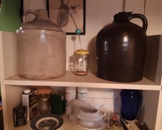 Old jugs with original corks