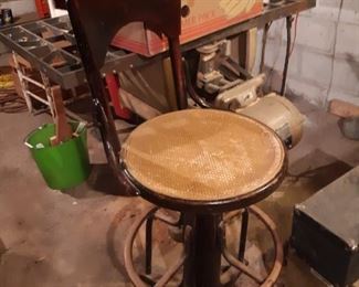 Vintage cast iron stool