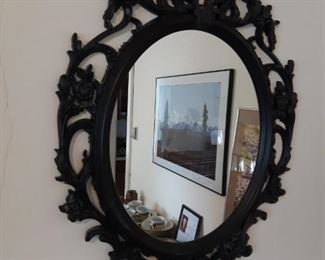 Black molded mirror