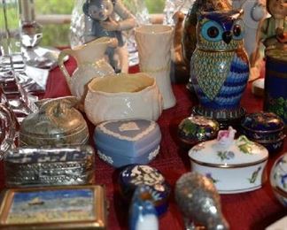 NAO, BELLEEK, TRINKET BOXES