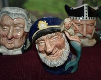 SMALL ROYAL DOULTON TOBY MUGS