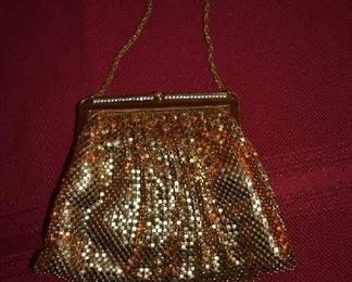 WHITING & DAVIS GOLD CLUTCH