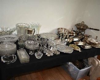 GLASS/SILVERPLATE, ARTHUR COURT PEWTER