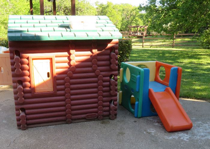 Little Tikes log cabin, slide