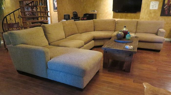 Large, very nice sectional sofa with ottoman