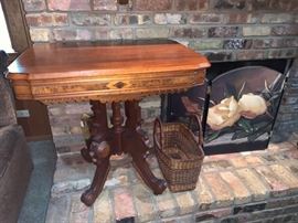 antique eastlake style end table