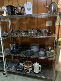 pots pans coffee pots