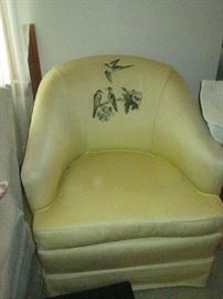 Vintage chair - bird motif