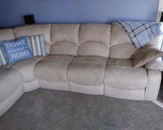 Beautiful leather sectional