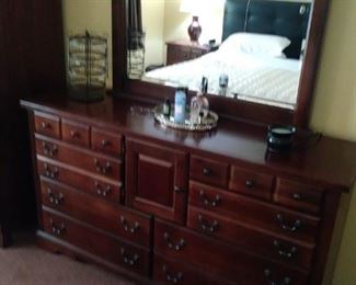 Another picture of the pine bedroom bureau with detachable mirror