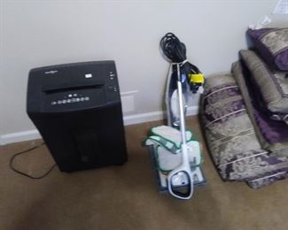 Paper shredder and rug shampooer
