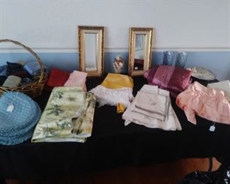 Placemats, knitted hat and housewares