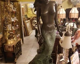 mermaid bronze