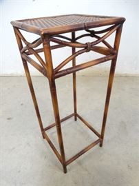 Aluminum Bamboo Wicker Table