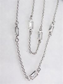 925 Silver Swarovski Crystal Necklace