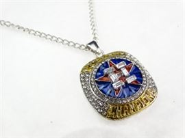 Houston Astros World Champs Replica Necklace Pendant