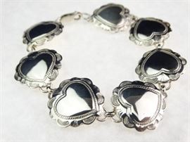 Sterling Silver Concho Link Bracelet