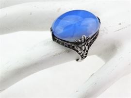 Ornate, Oval, Opal Ring, Size 5