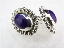 925 Silver Sugilite Earrings